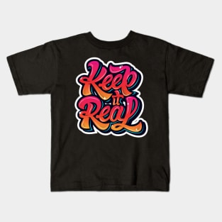 Keep It Real Freestyle Hip Hop Tee Kids T-Shirt